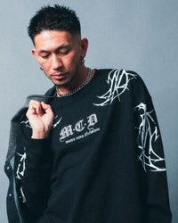 ブラック：183cm(Lサイズ着用)