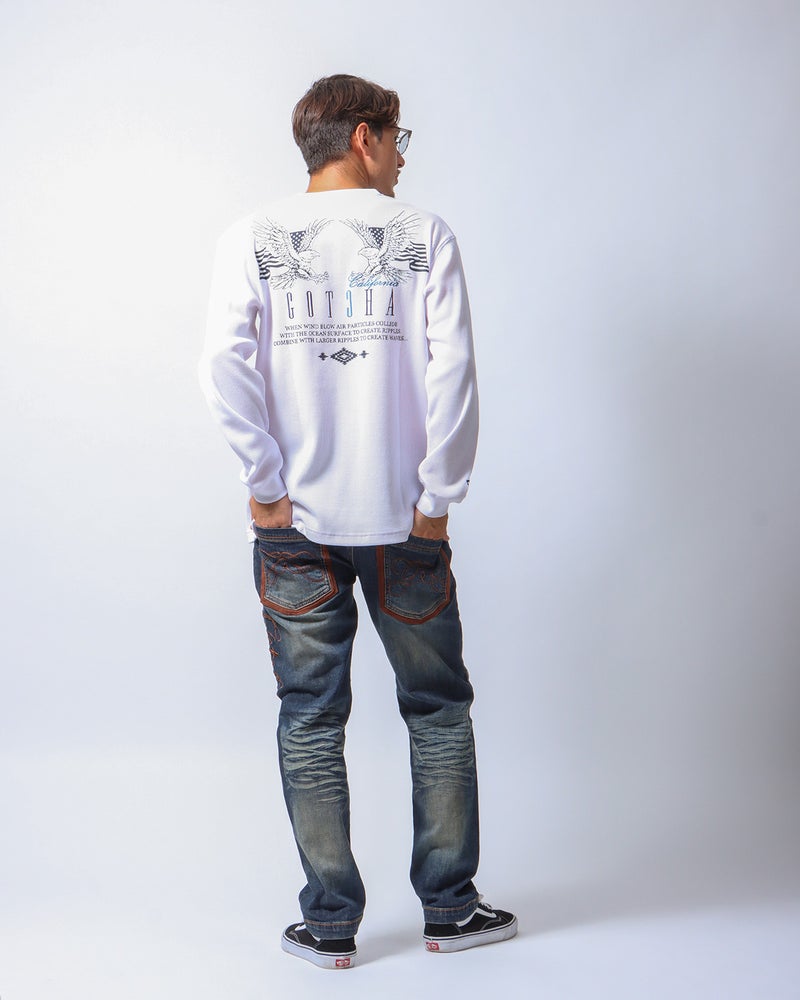 ホワイト：180cm/70kg(Lサイズ着用)