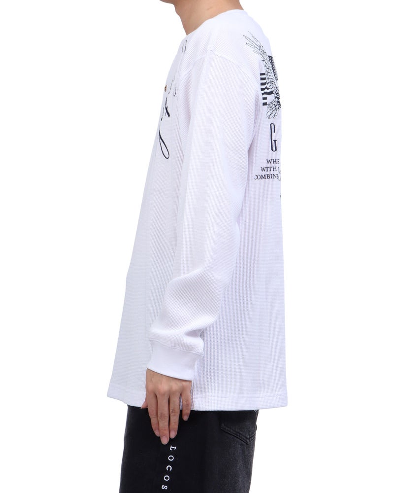 ホワイト：173cm63kg(Lサイズ着用)