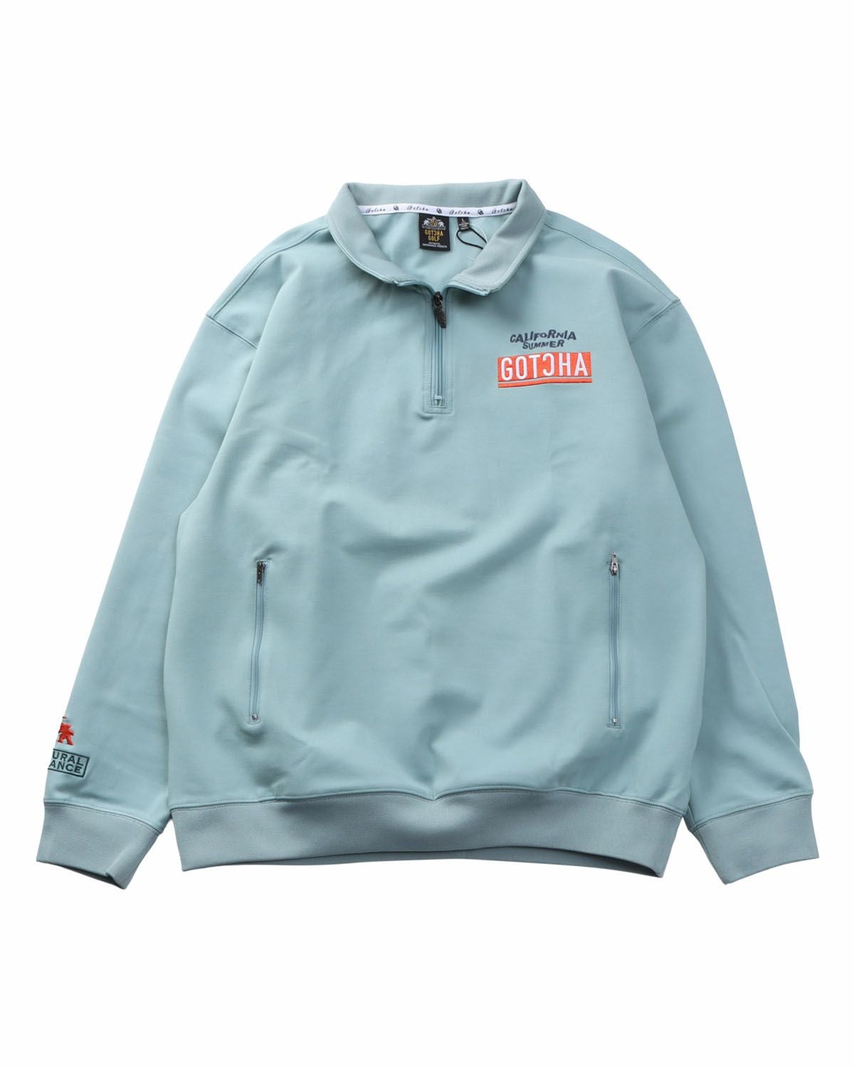 GOTCHA GOLF] ドローイングシャーク ハーフジップ ポンチ トレーナー