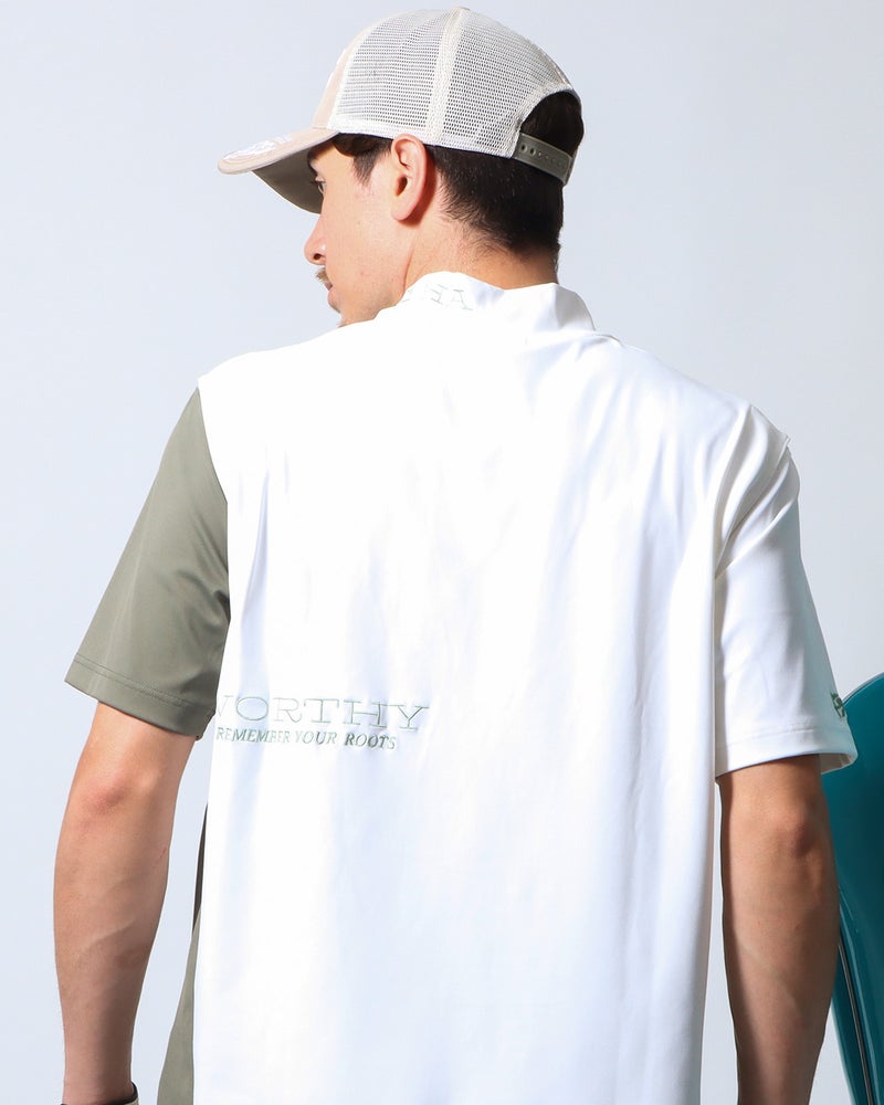ホワイト：180cm/70kg(Lサイズ着用)