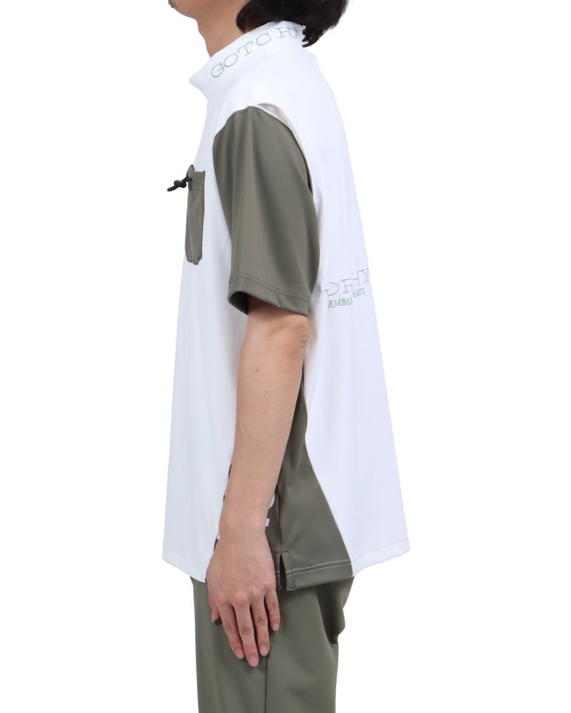 ホワイト：173cm63kg(Lサイズ着用)