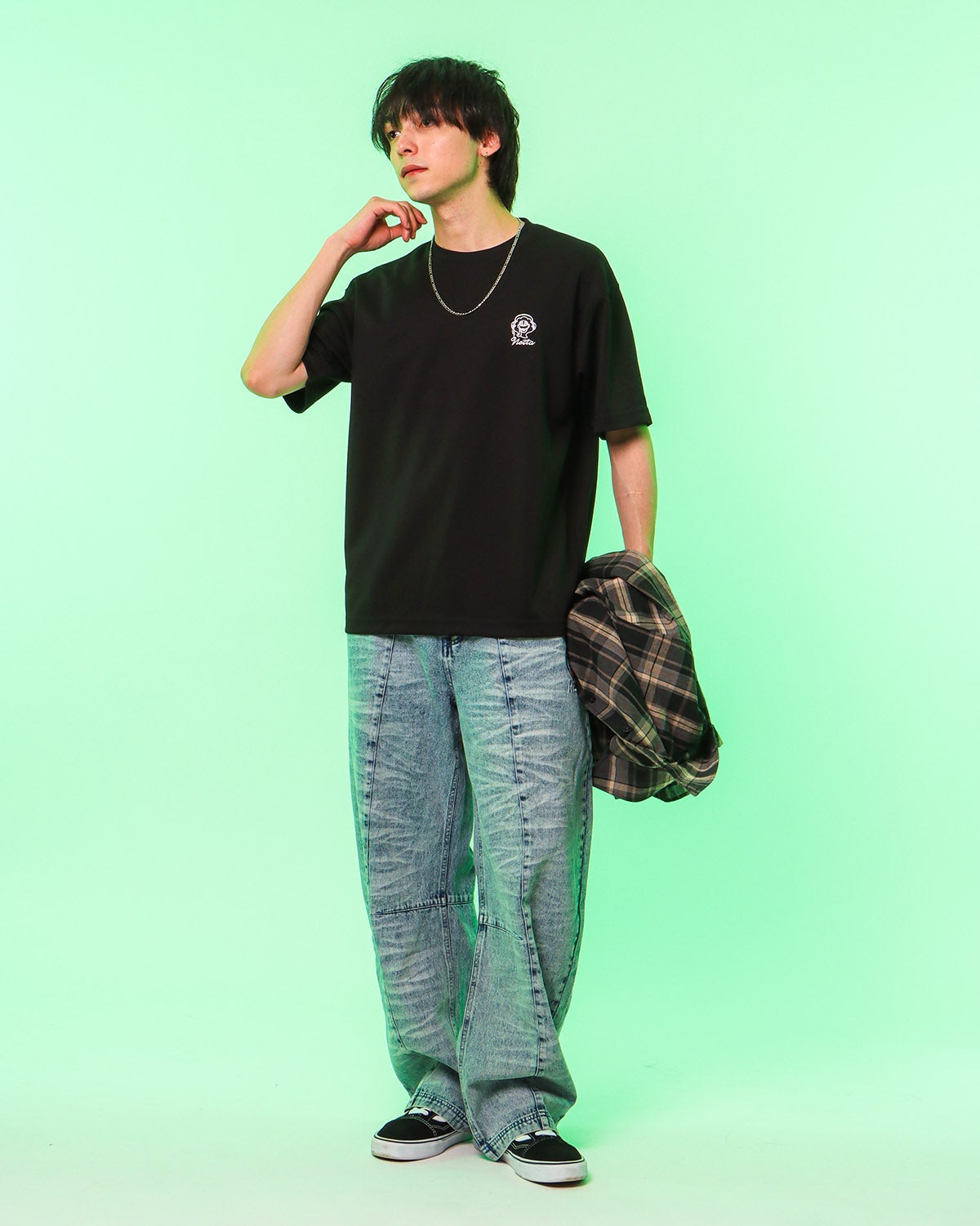 ブラック：175cm(Lサイズ着用)