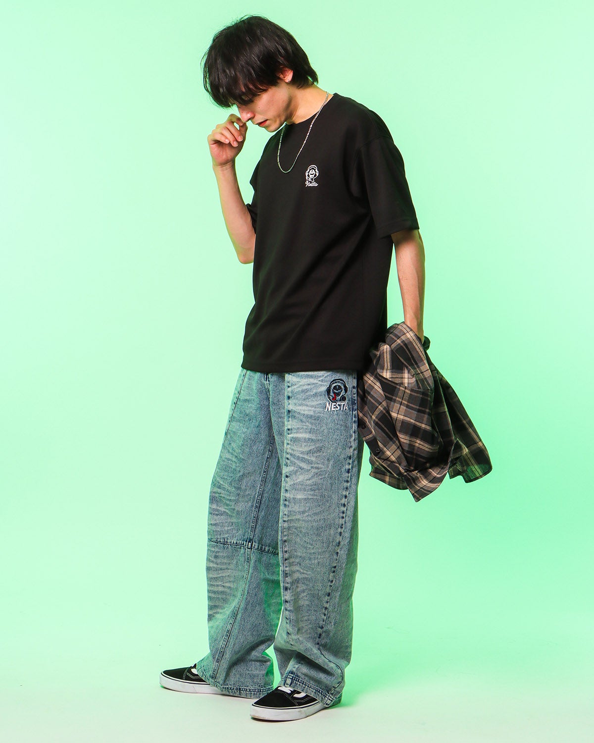 ブラック：175cm(Lサイズ着用)
