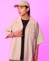 ベージュ：175cm(Lサイズ着用)