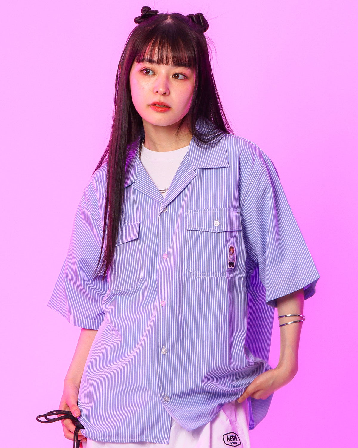 ブルー：160cm(Mサイズ着用)