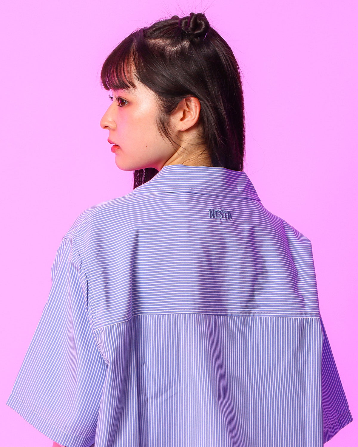 ブルー：160cm(Mサイズ着用)