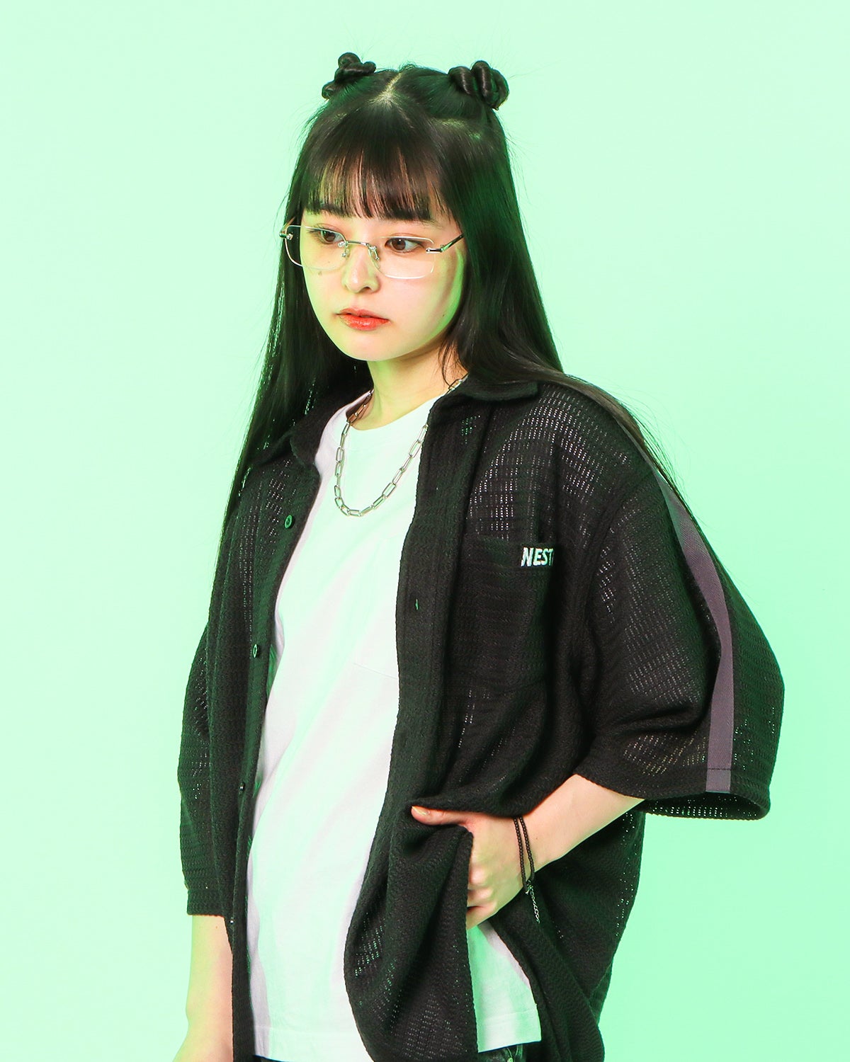 ブラック：160cm(Mサイズ着用)