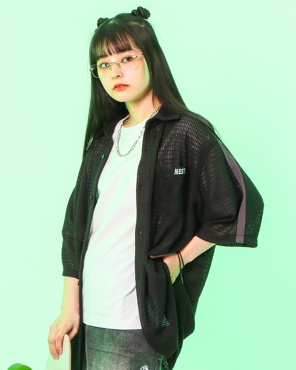 ブラック：160cm(Mサイズ着用)