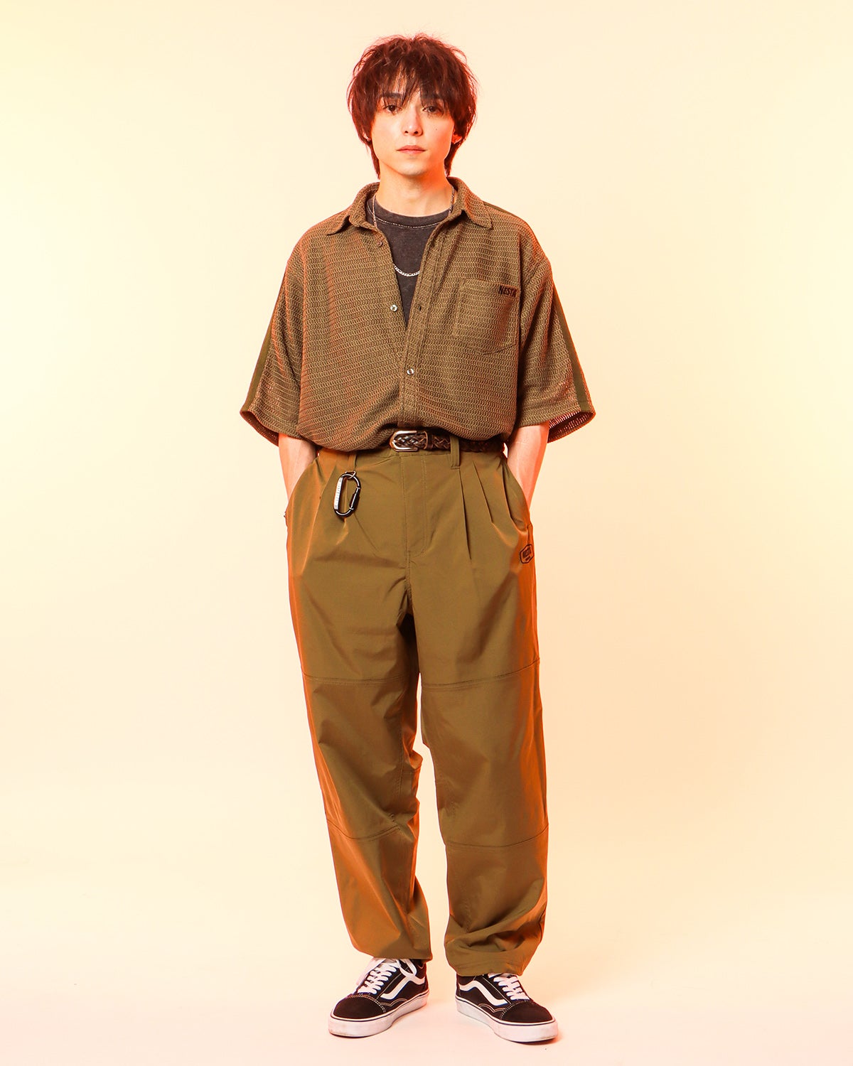 カーキ：175cm(Mサイズ着用)