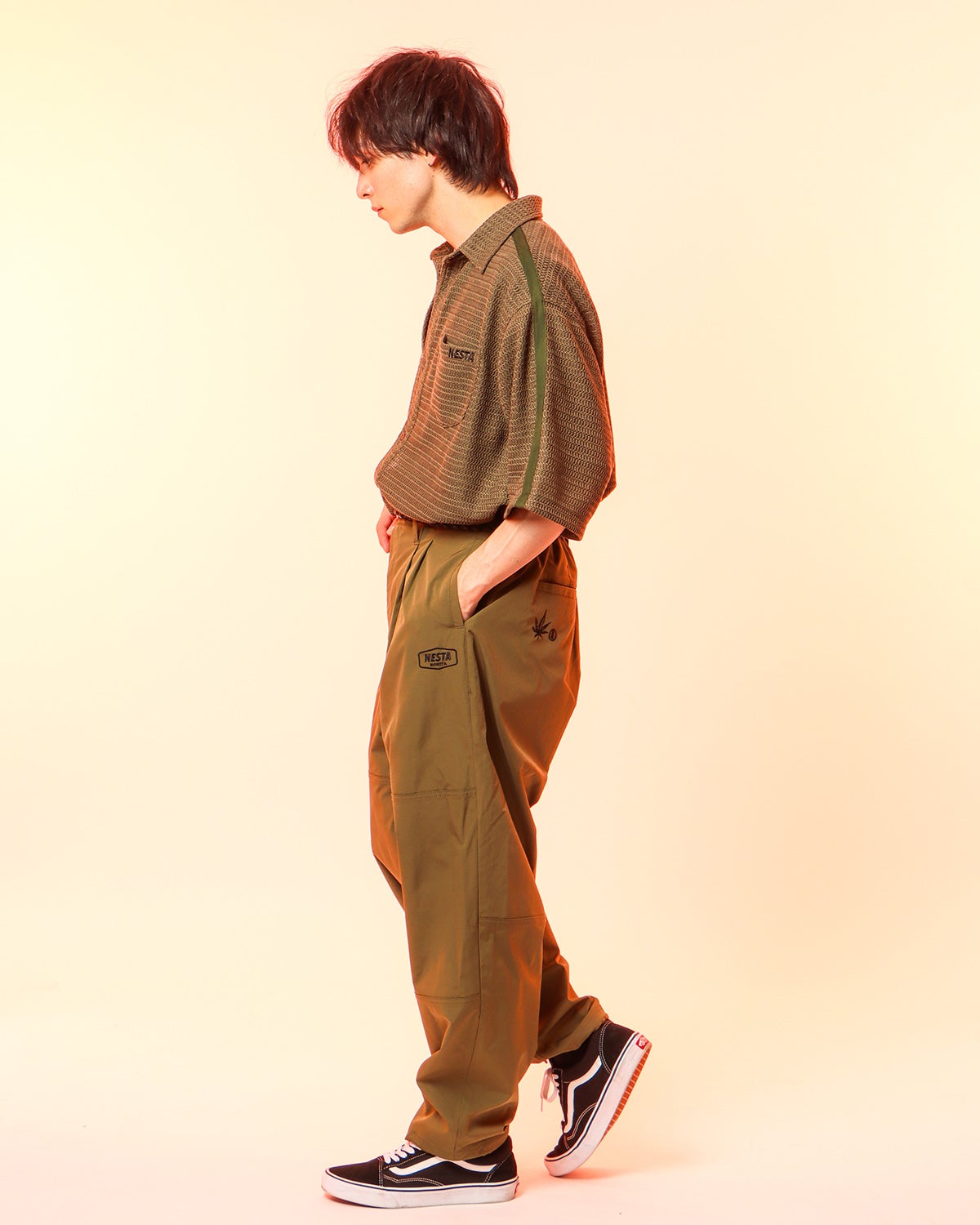 カーキ：175cm(Mサイズ着用)