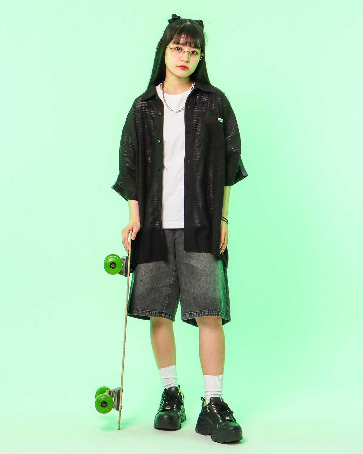 ブラック：160cm(Mサイズ着用)