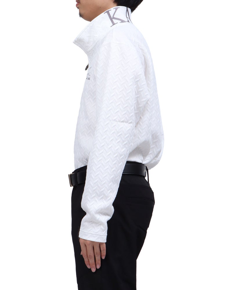 ホワイト：173cm63kg(Lサイズ着用)