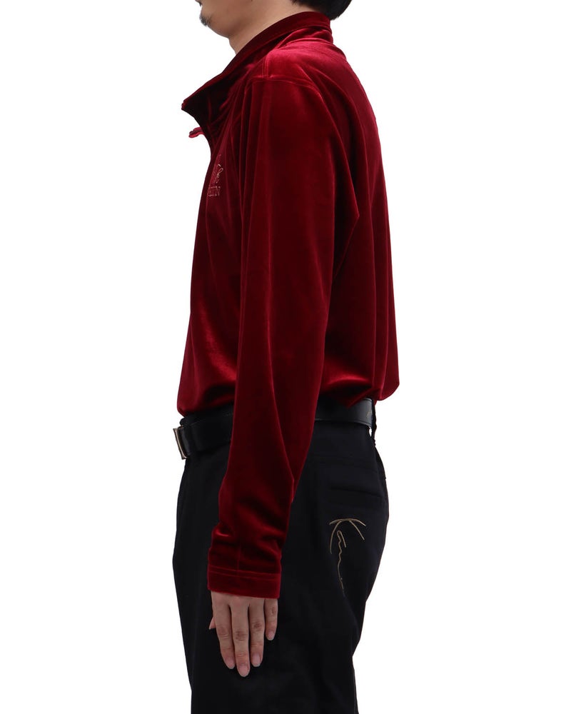 ダークレッド：173cm63kg(Lサイズ着用)
