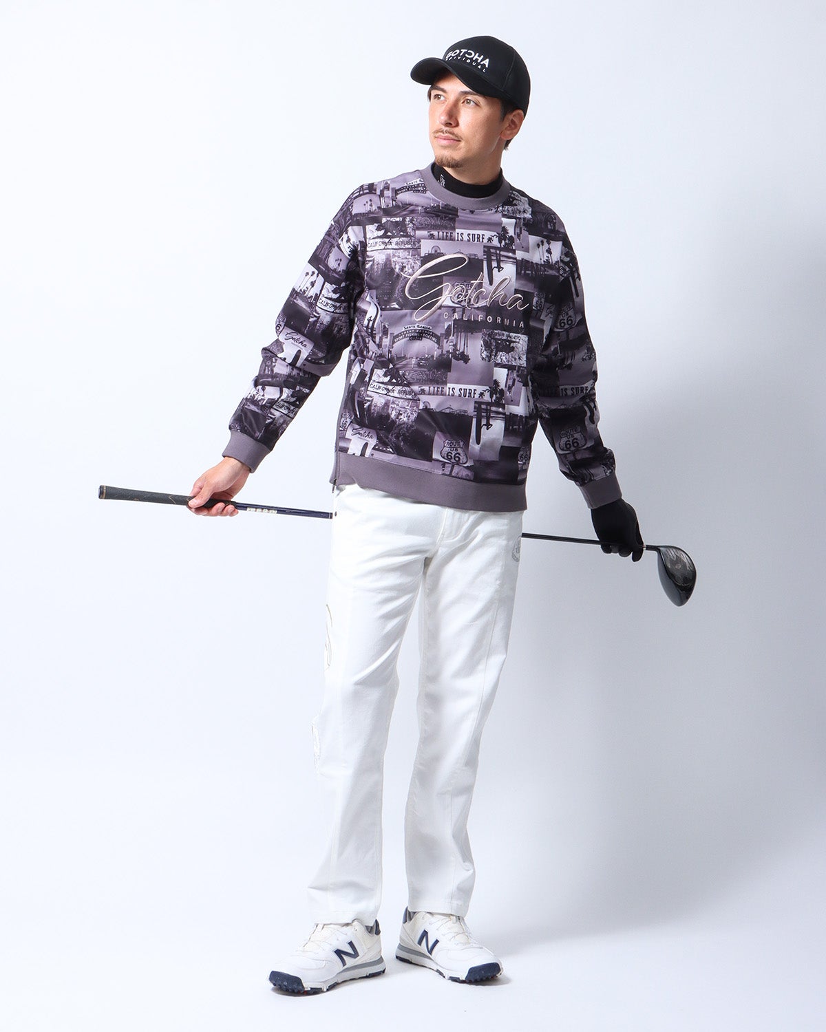 ホワイト：180cm/70kg(Lサイズ着用)