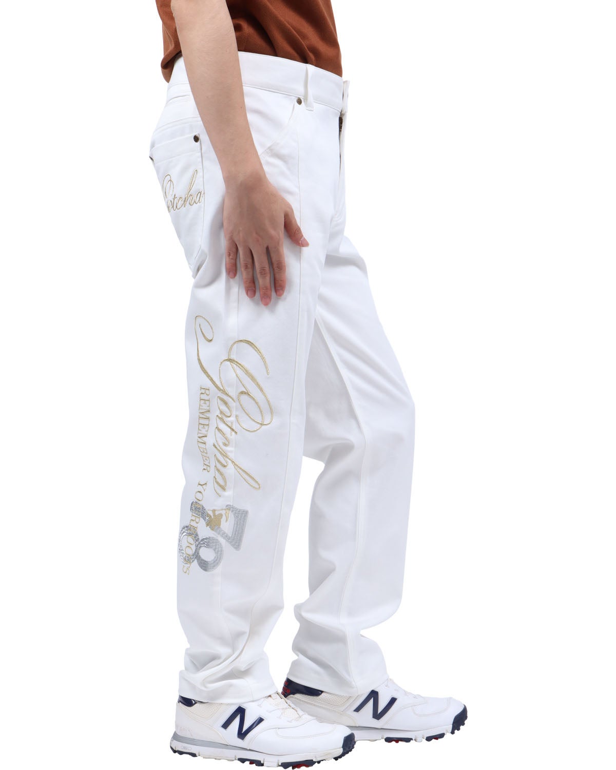 ホワイト：173cm63kg(Lサイズ着用)