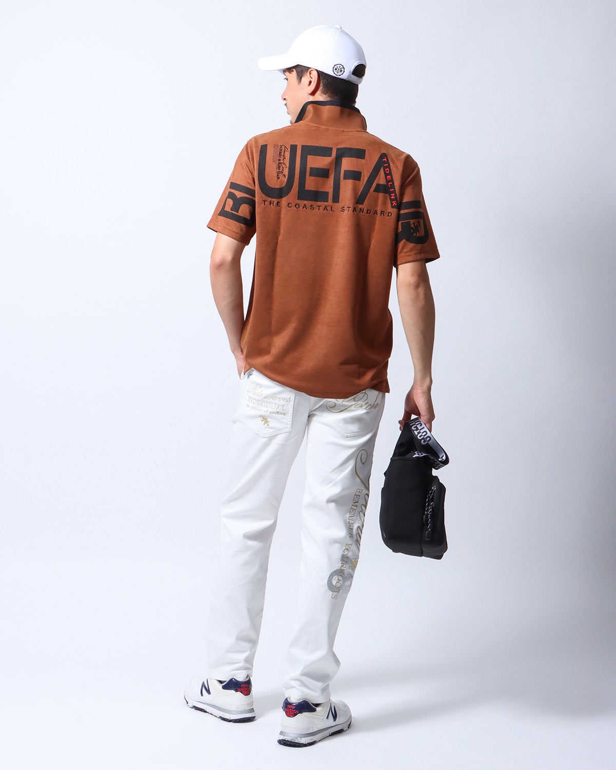 ブラウン：180cm/70kg(Lサイズ着用)