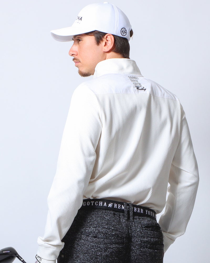 ホワイト：180cm/70kg(Lサイズ着用)