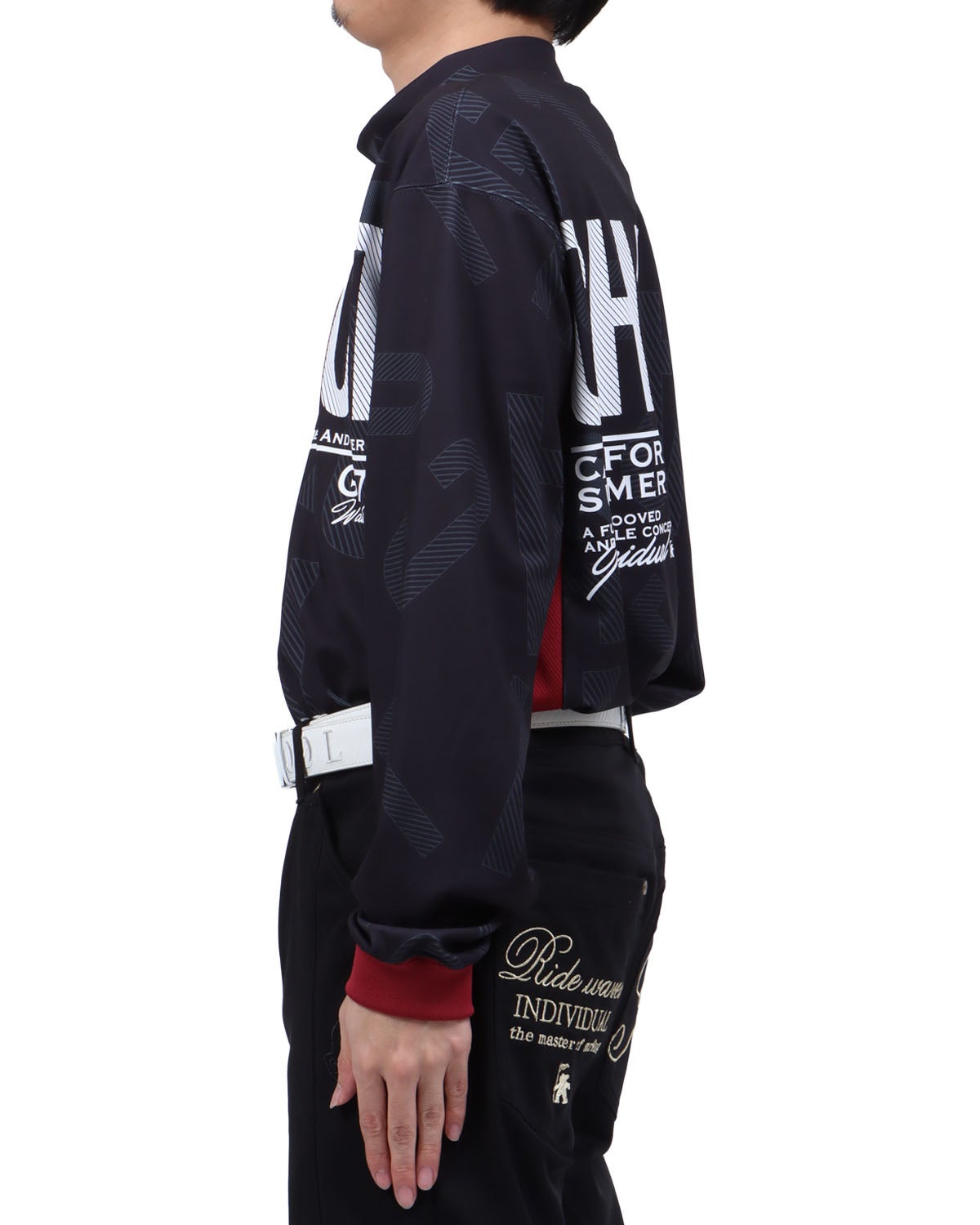 ブラック：173cm63kg(Lサイズ着用)
