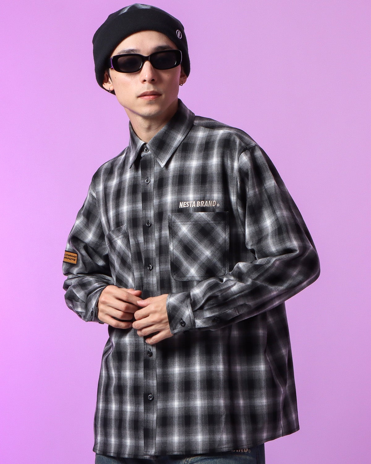 ブラック：175cm(Lサイズ着用)