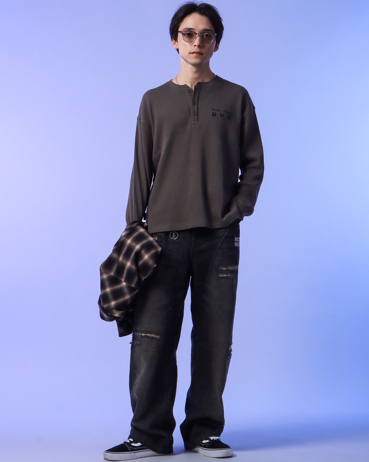 チャコール：175cm(Mサイズ着用)