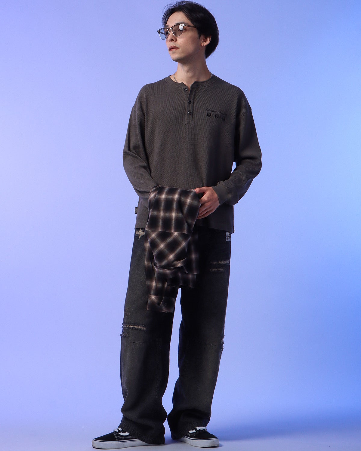チャコール：175cm(Mサイズ着用)