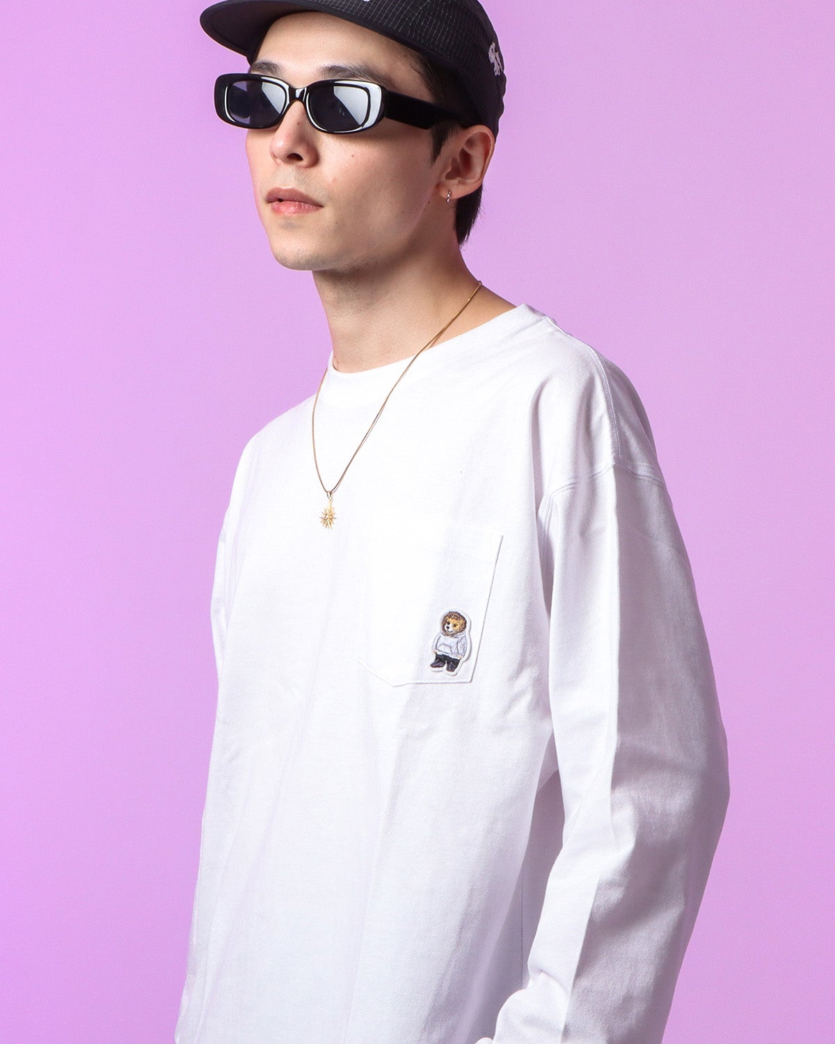 ホワイト：175cm(Mサイズ着用)