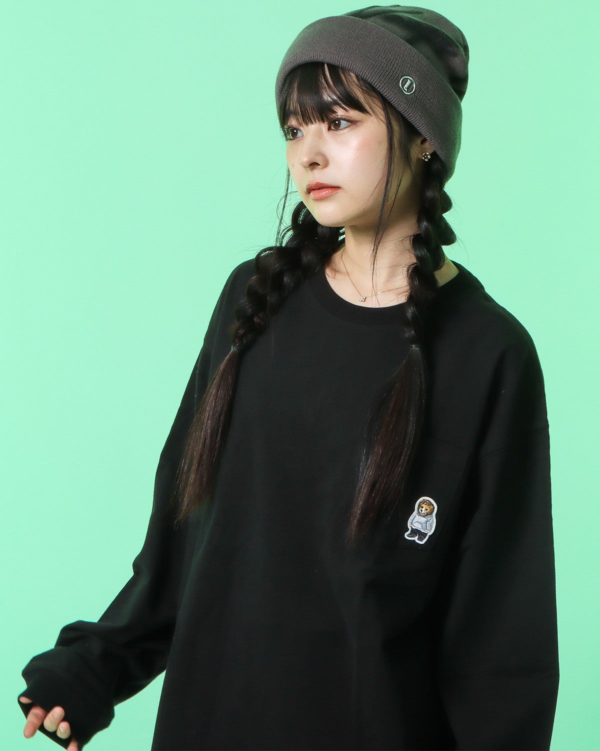ブラック：160cm(Sサイズ着用)