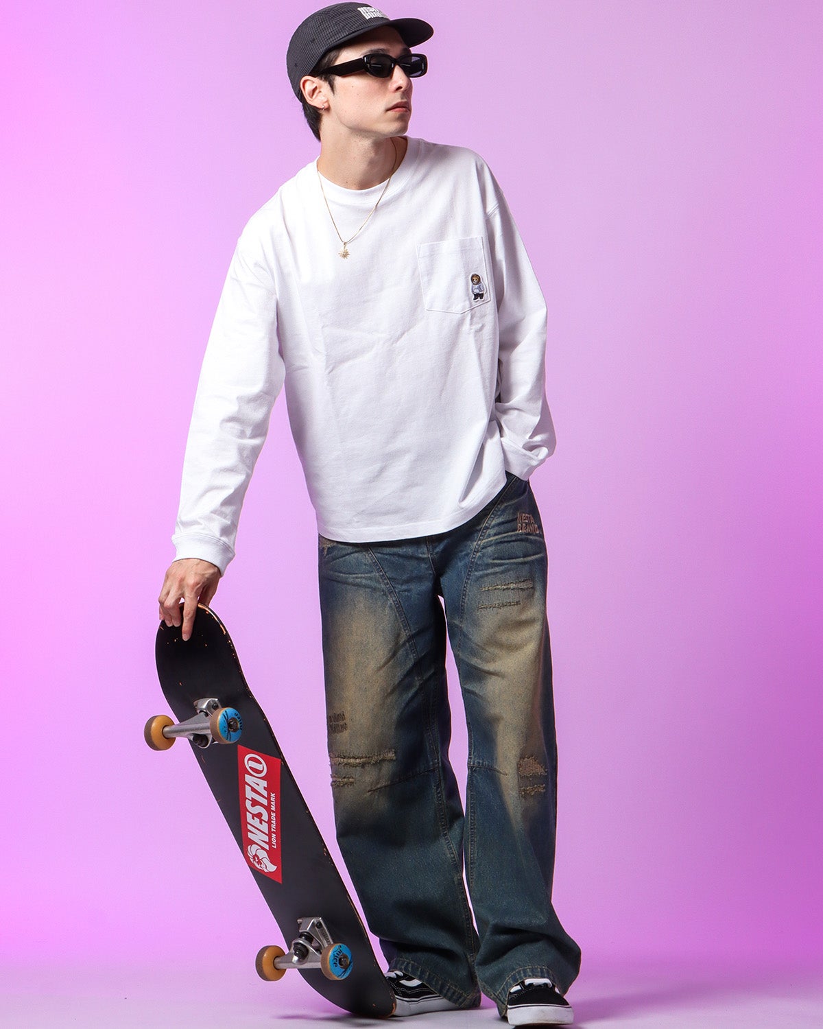 ホワイト：175cm(Mサイズ着用)