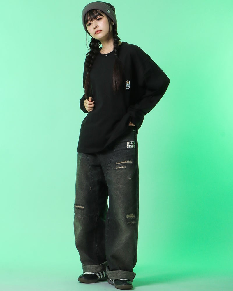 ブラック：160cm(Sサイズ着用)