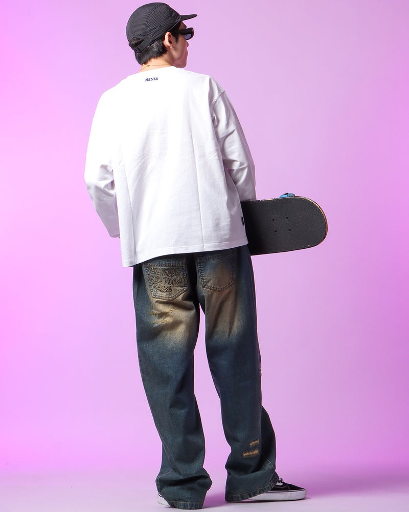 ホワイト：175cm(Mサイズ着用)