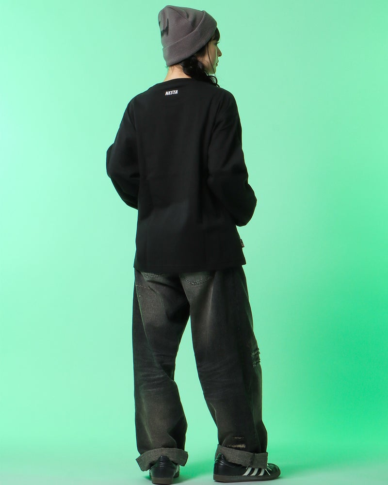 ブラック：160cm(Sサイズ着用)