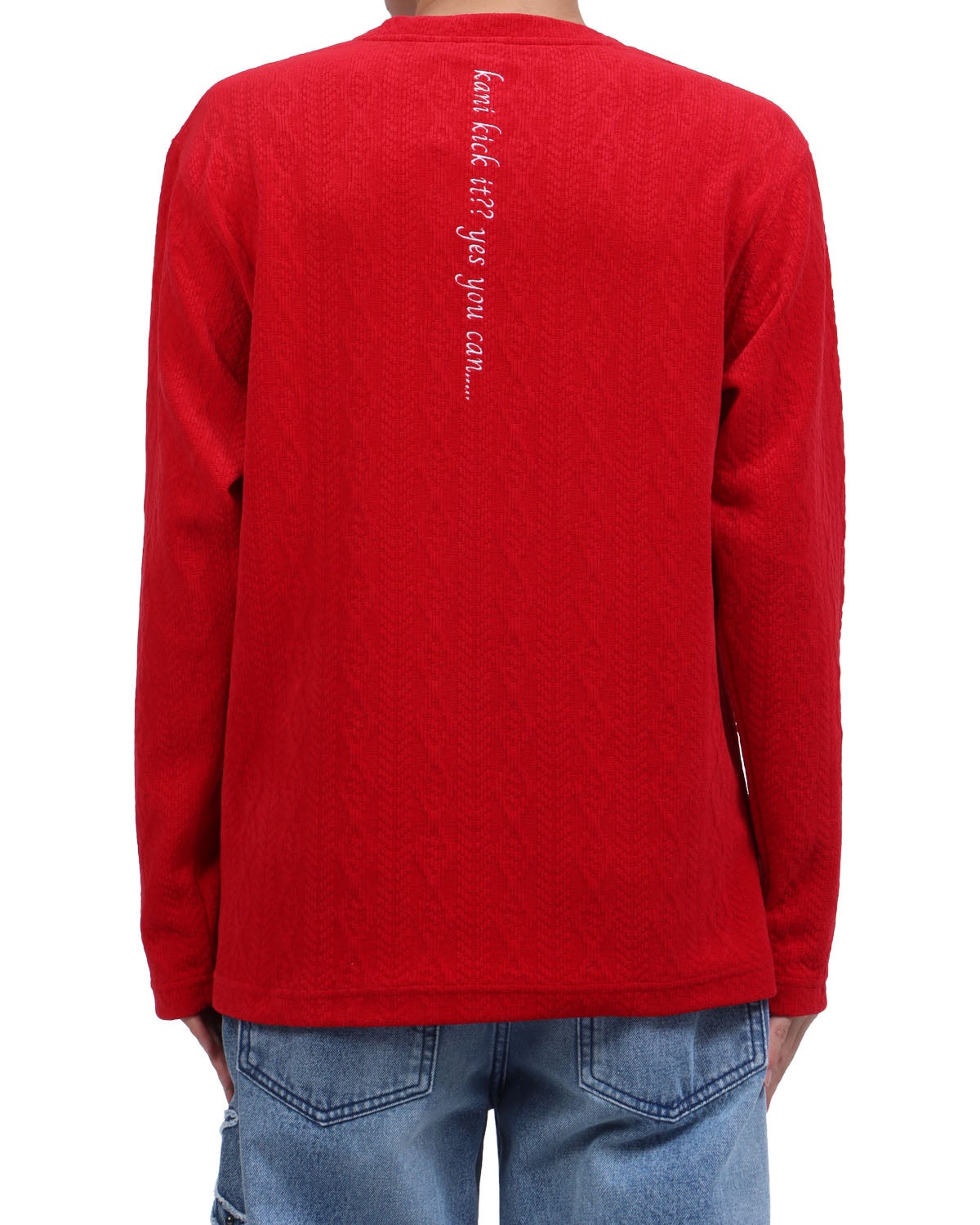レッド：173cm63kg(Lサイズ着用)