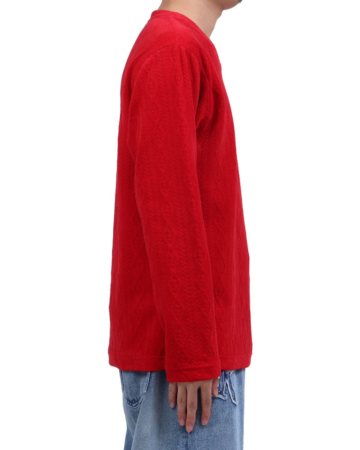 レッド：173cm63kg(Lサイズ着用)