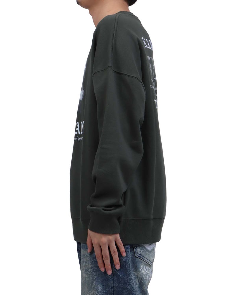 ダークグリーン：173cm63kg(Lサイズ着用)