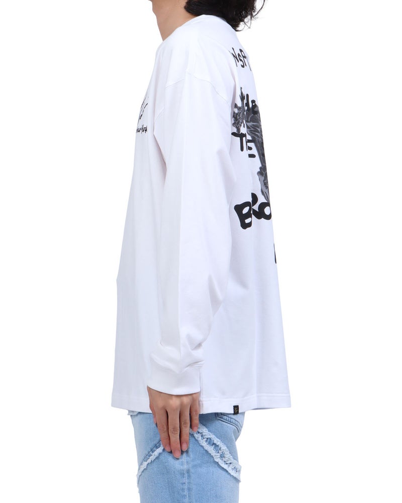 ホワイト：173cm63kg(Lサイズ着用)