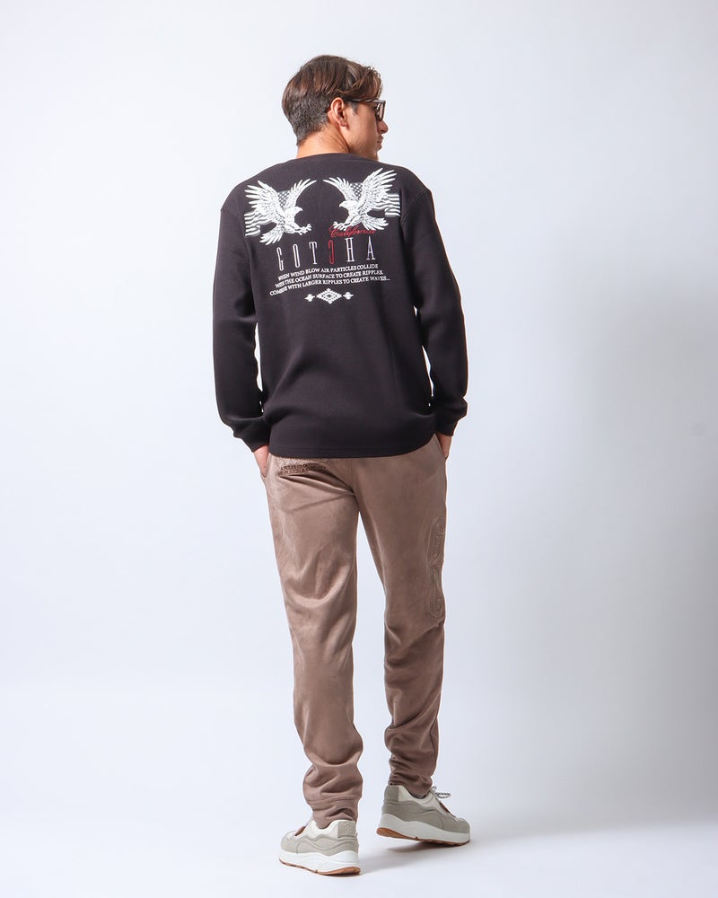 ベージュ：180cm/70kg(Lサイズ着用)