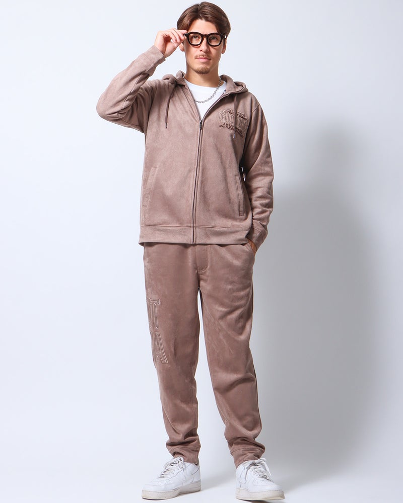 ベージュ：180cm/70kg(Lサイズ着用)