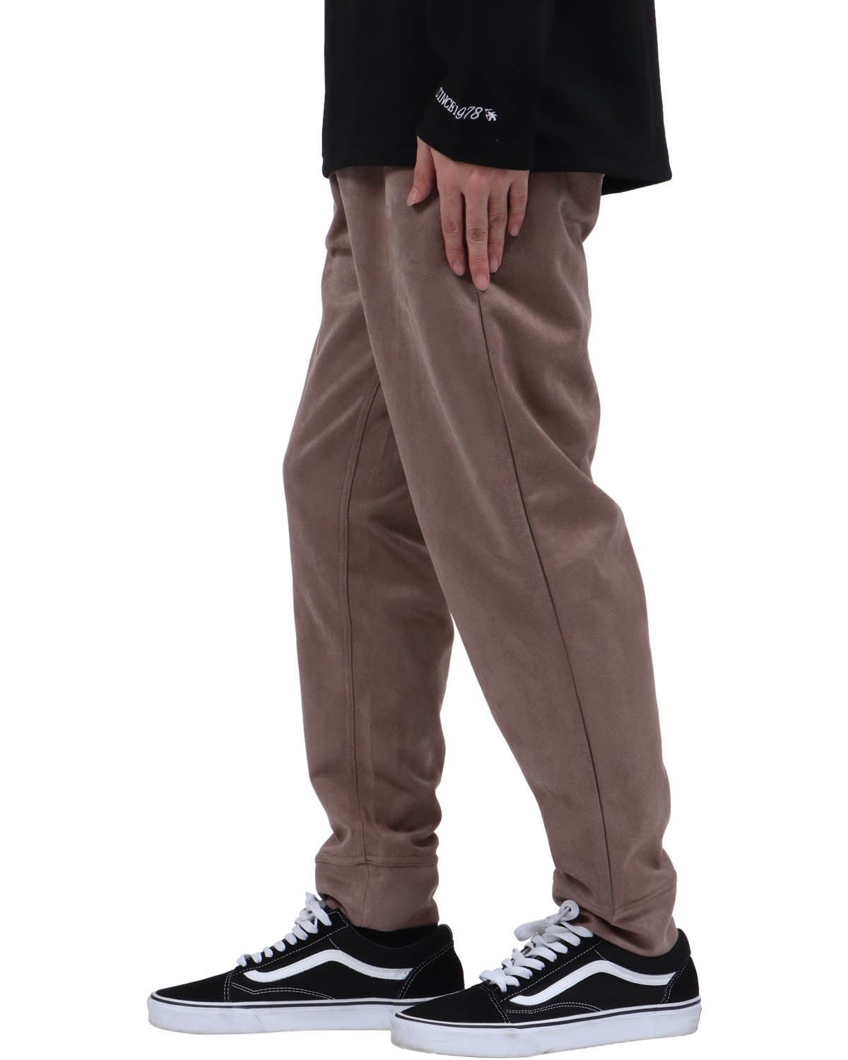 ベージュ：173cm63kg(Lサイズ着用)