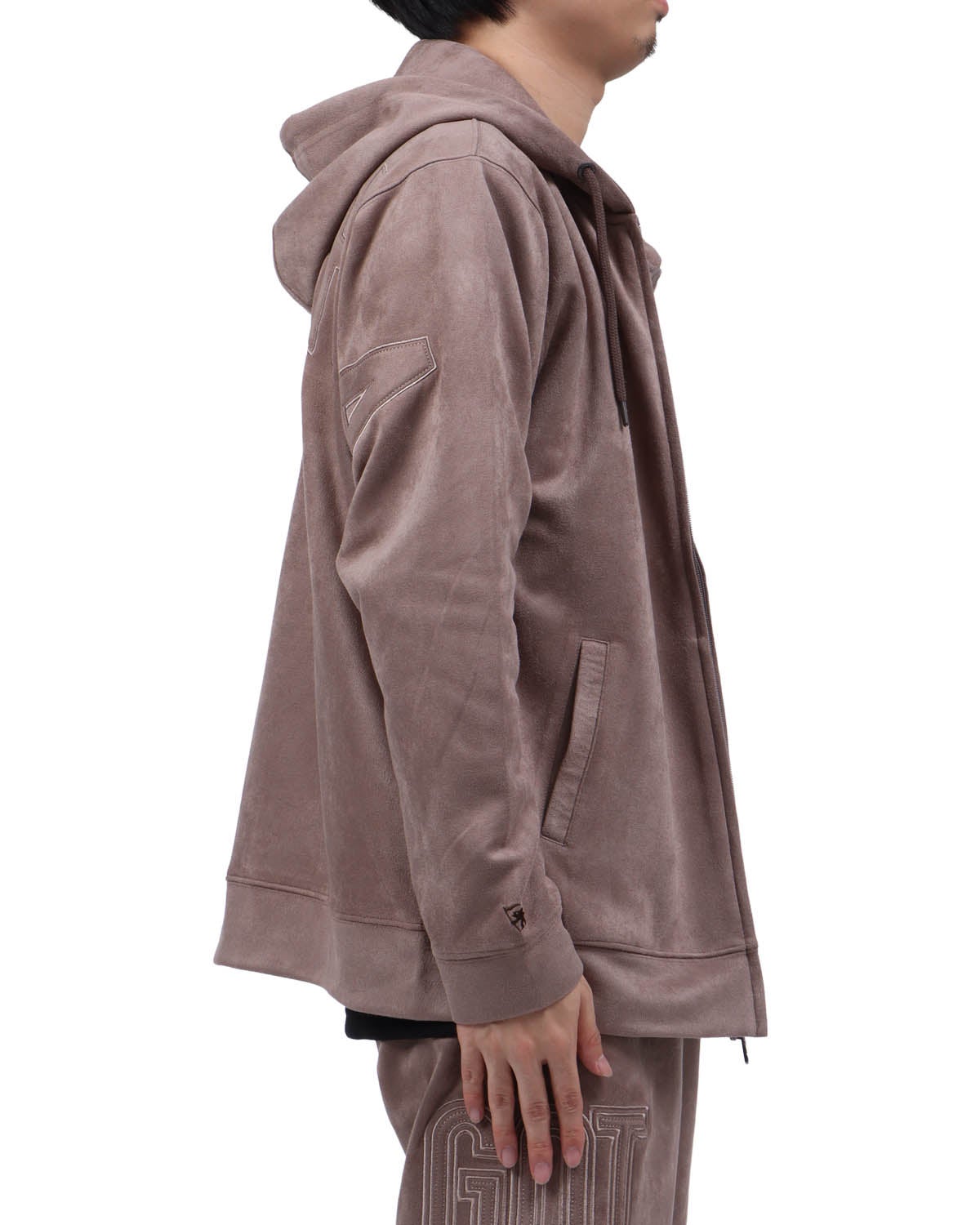 ベージュ：173cm63kg(Lサイズ着用)