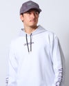 ホワイト：180cm/70kg(Lサイズ着用)