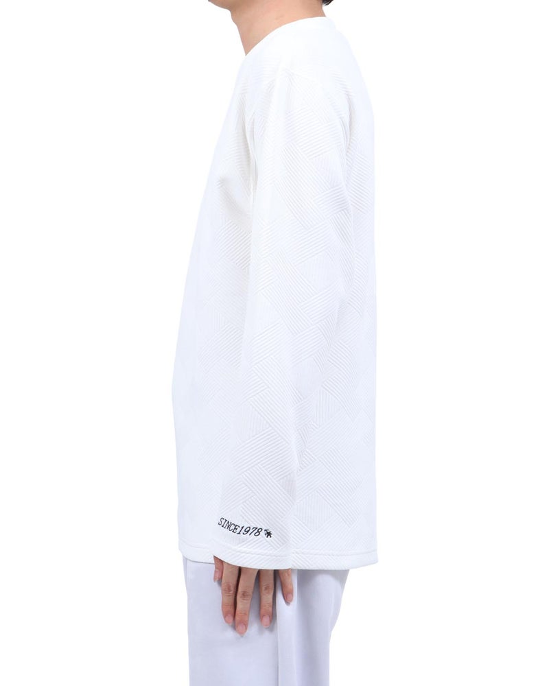 ホワイト：173cm63kg(Lサイズ着用)