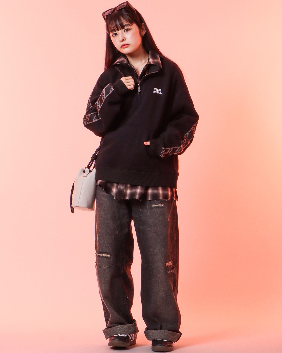 ブラック：160cm(Mサイズ着用)