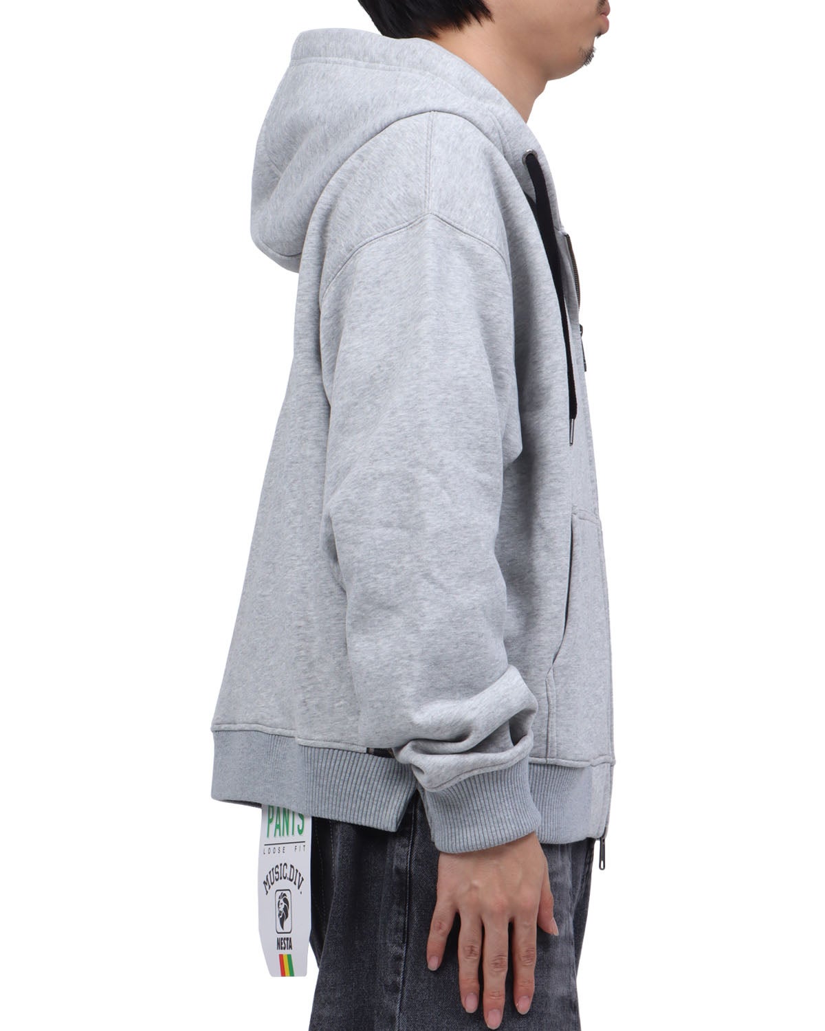 杢グレー：173cm63kg(Lサイズ着用)