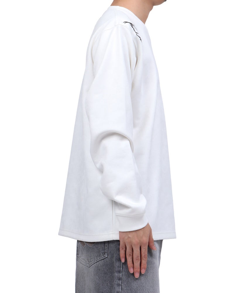 ホワイト：173cm63kg(Lサイズ着用)