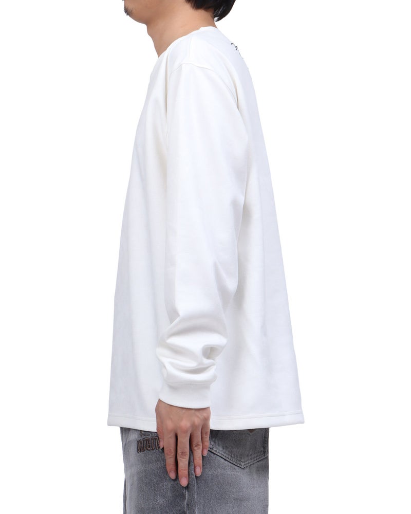 ホワイト：173cm63kg(Lサイズ着用)