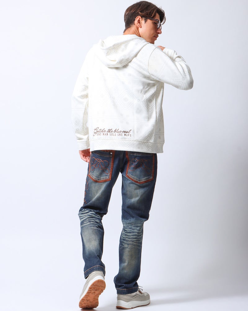 オフホワイト：180cm/70kg(Lサイズ着用)
