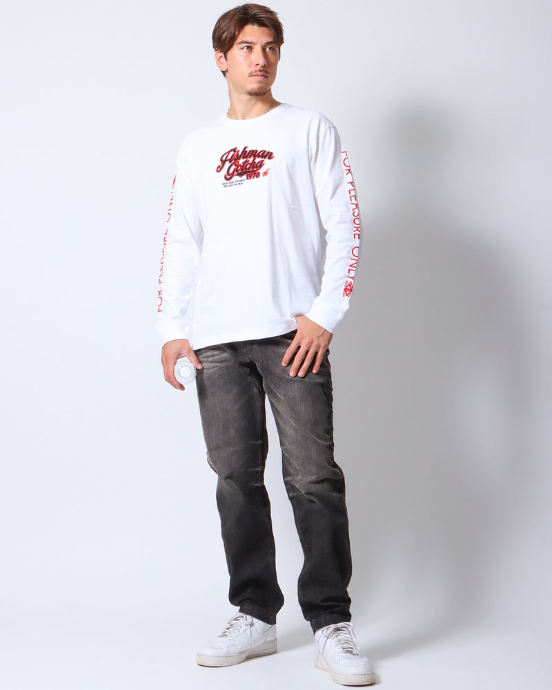 ホワイト：180cm/70kg(Lサイズ着用)