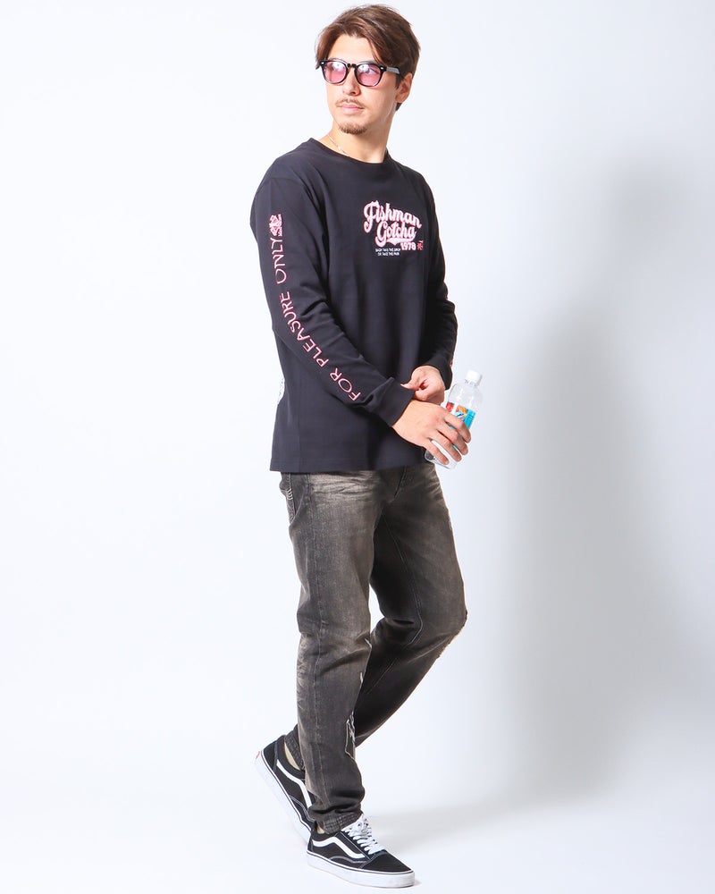 ブラック：180cm/70kg(Lサイズ着用)