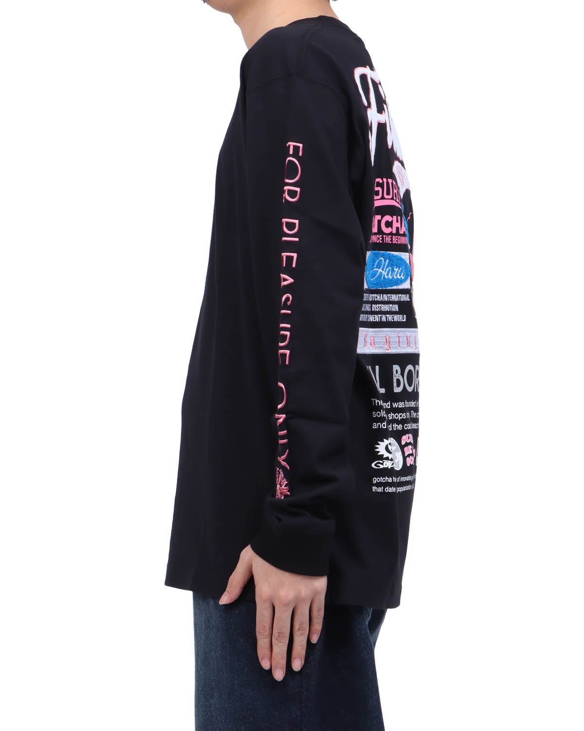 ブラック：173cm63kg(Lサイズ着用)